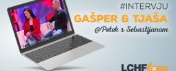Gašper in Tjaša v oddaji Petek s Sebastijanom